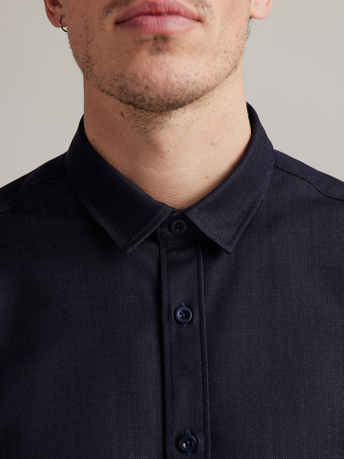 Arne merino denim shirt